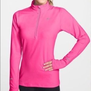 Pink Nike Dri-Fit Quarter Zip Jacket